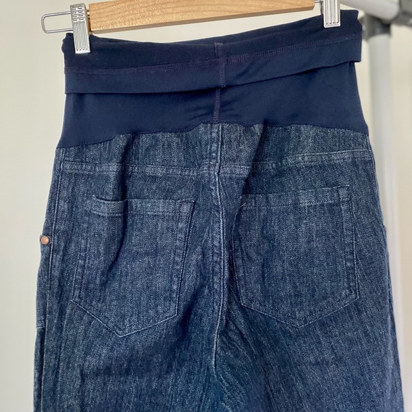 Dark Wash Straight Leg Maternity Jeans - Picture 7 of 7